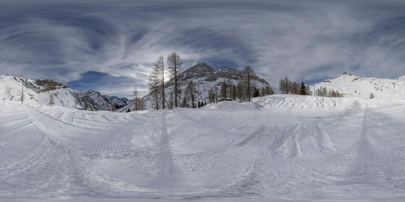 Snow Covered Alps in Germany: A Majestic Mountain Range HDRi Maps and ...