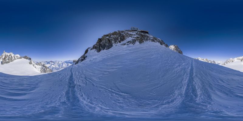 Snow-Covered Mountains in the Alps, Europe HDRi Maps and Backplates