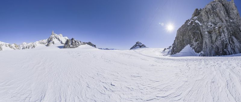 Snow Covered Mountains in the Italian Alps HDRi Maps and Backplates