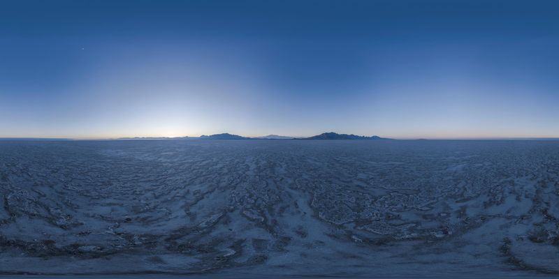 Snow-Covered Mountains in Utah, USA HDRi Maps and Backplates