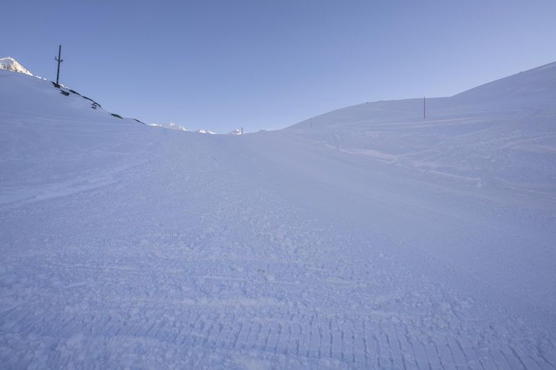 Snow Covered Slope in the Alps, France HDRi Maps and Backplates