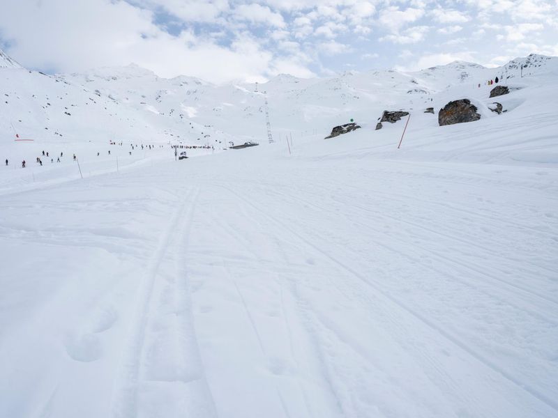 Snowy Alps Landscape in Winter HDRi Maps and Backplates