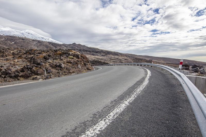 Snowy Mountain Road Landscape HDRi Maps and Backplates