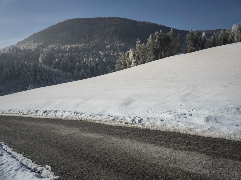 Snowy Road in the German Alps HDRi Maps and Backplates