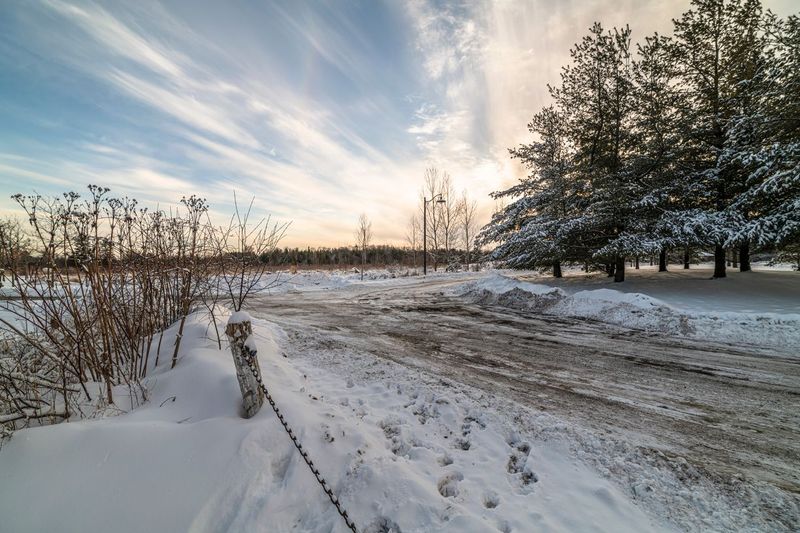 Snowy Road in Suburban Toronto HDRi Maps and Backplates