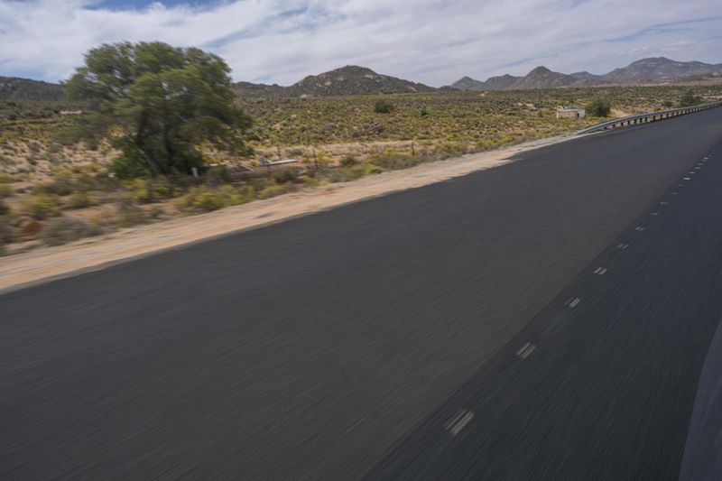 Endless Road in the South African Desert Landscape HDRi Maps and Backplates