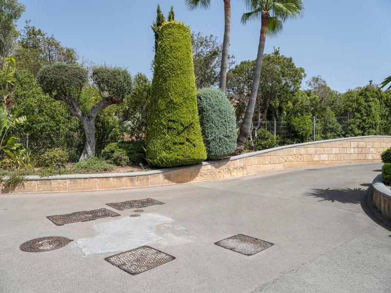 Spain Asphalt Road in Residential Area of Europe HDRi Maps and Backplates