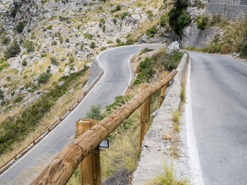Spain Coastal Mountain Road View HDRi Maps and Backplates