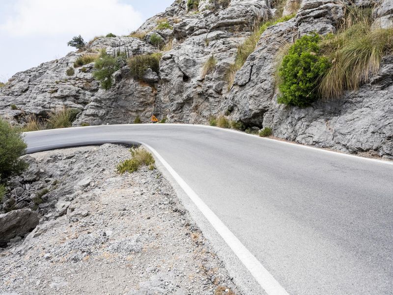 Spain Mountain Pass Road Curves HDRi Maps and Backplates
