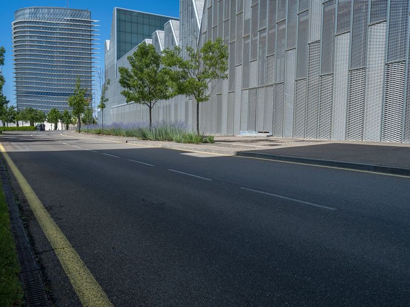 Spain's Urban Landscape: A Metal Wall Casting a Hard Shadow HDRi Maps ...