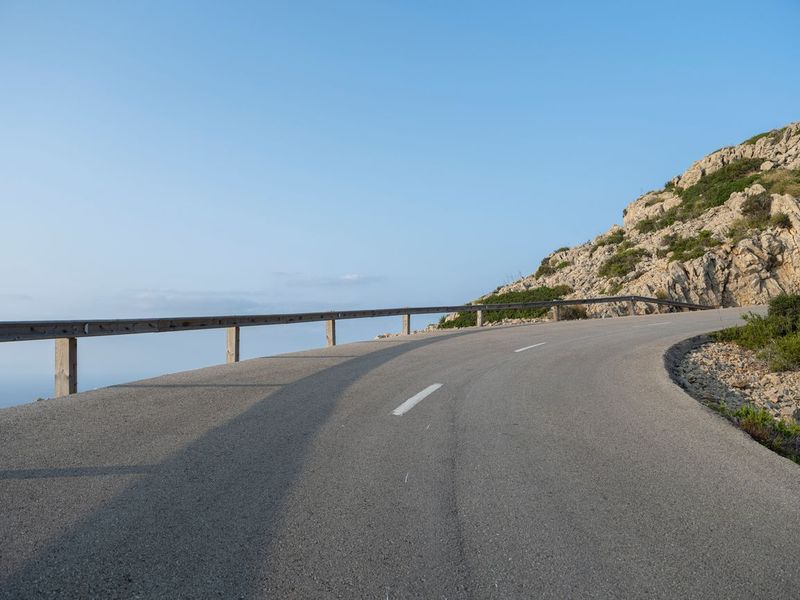 Straight Asphalt Road in Majorca, Spain HDRi Maps and Backplates