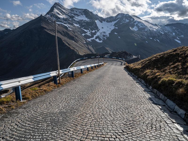 Straight Down the Road in the Austrian Highlands HDRi Maps and Backplates