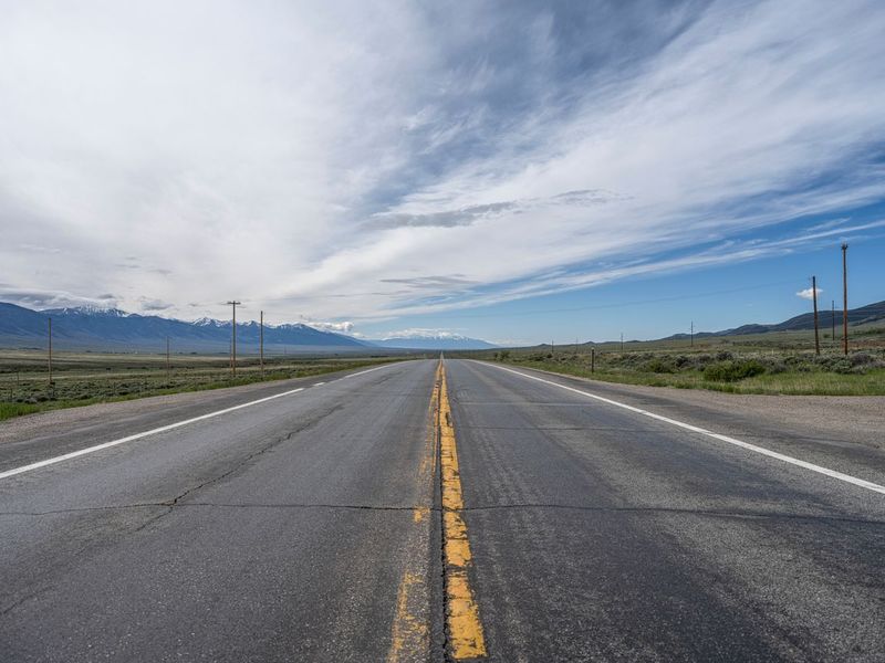Straight Down the Road in Rural Colorado - HDRi Maps and Backplates