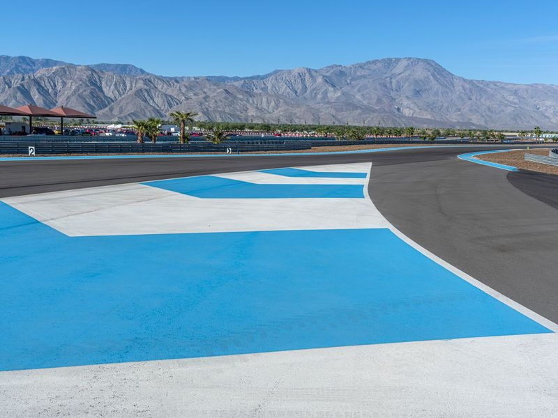 Straight Down the Race Track in USA HDRi Maps and Backplates
