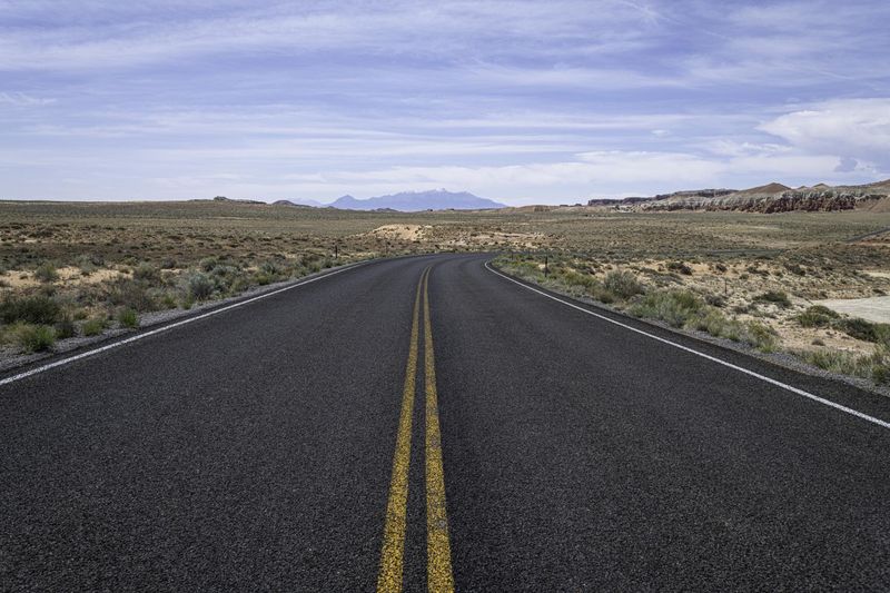 Straight Down the Road: POV on an Asphalt Road HDRi Maps and Backplates