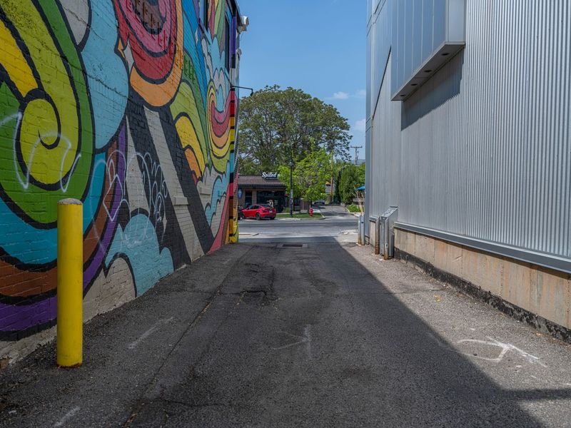 Straight Road and Graffiti Wall in Salt Lake City, Utah HDRi Maps and