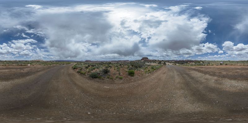 A Straight Road Through Red Rock Canyon in Utah, USA HDRi Maps and ...