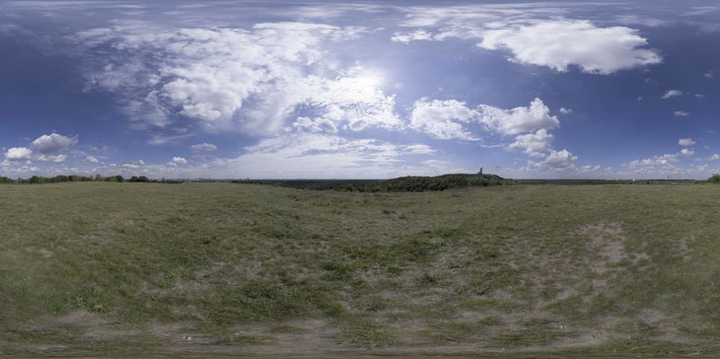 Sunny Day in Brandenburg, Germany: Lush Landscape HDRi Maps and Backplates