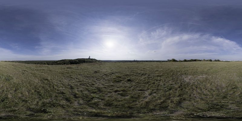 Sunny Day in Brandenburg, Germany: Rural Landscape View HDRi Maps and ...