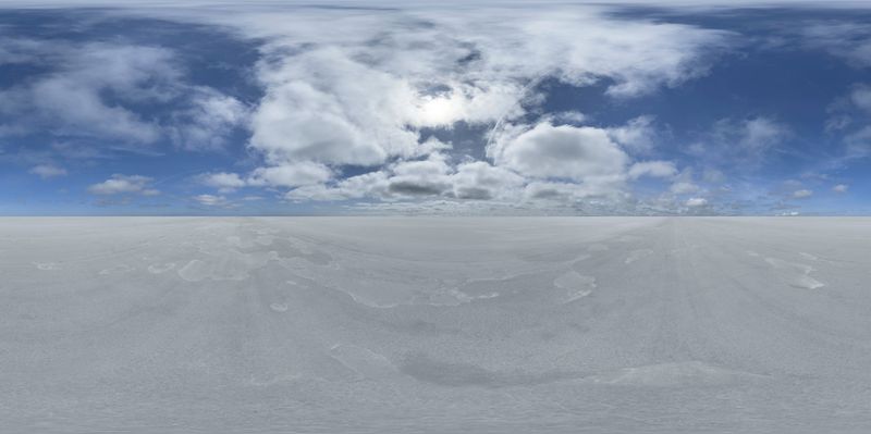 Sunny Day Over a Vast Salt Flat HDRi Maps and Backplates