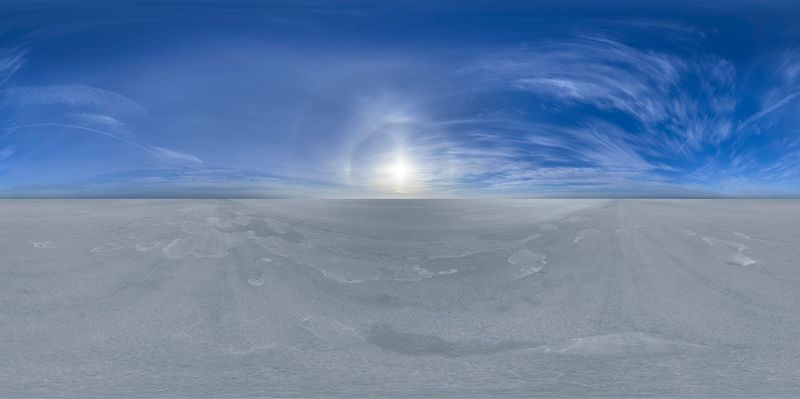 Sunny Day over Vast Salt Flats HDRi Maps and Backplates