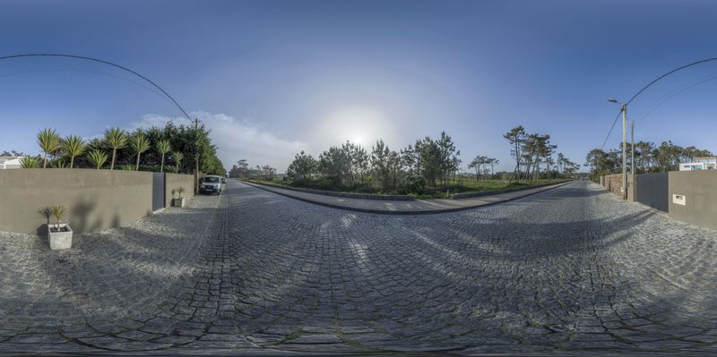 Sunny Day in Porto, Portugal with Clear Sky HDRi Maps and Backplates