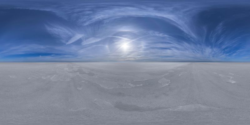 Sunny Day at Salt Flats: A Desert Landscape HDRi Maps and Backplates