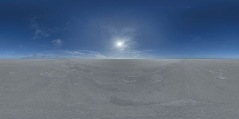 Sunny Day at Salt Flats: An Endless Desert Landscape HDRi Maps and ...