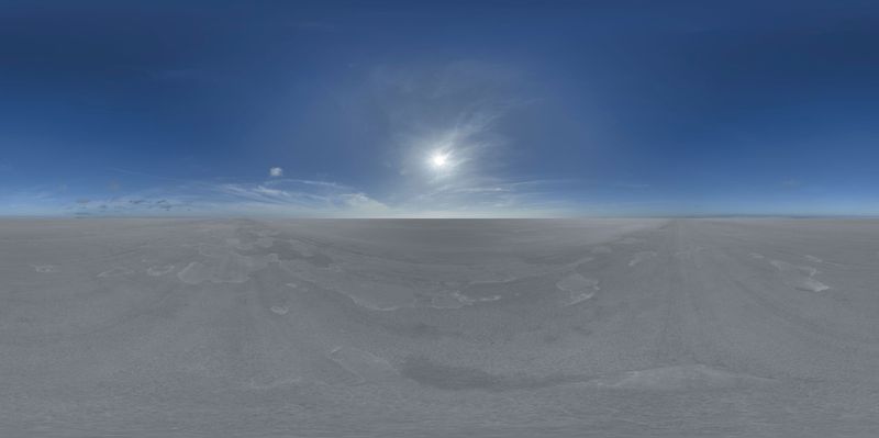 Sunny Day at the Salt Lake: Endless Landscapes HDRi Maps and Backplates