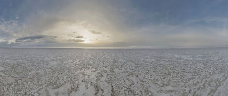 Sunny Desert Landscape of Salt Lake City HDRi Maps and Backplates