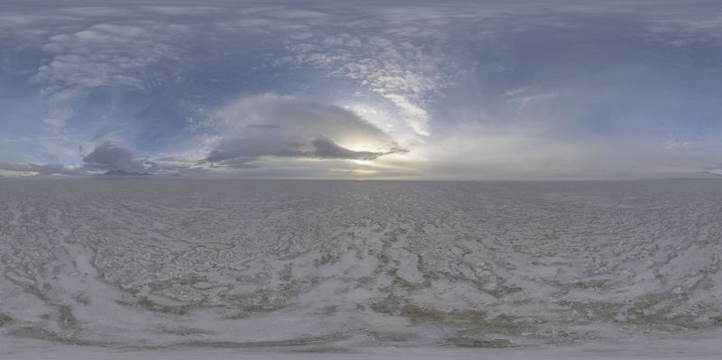 Sunny Salt Lake Day: Open Spaces in Utah HDRi Maps and Backplates