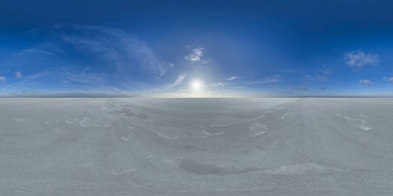 Sunny Day at the Salt Lake: A Picturesque Landscape HDRi Maps and ...