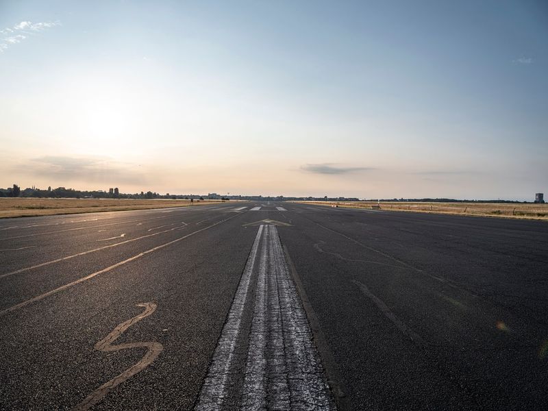 Sunset View of an Airport Runway in Berlin, Germany - HDRi Maps and ...