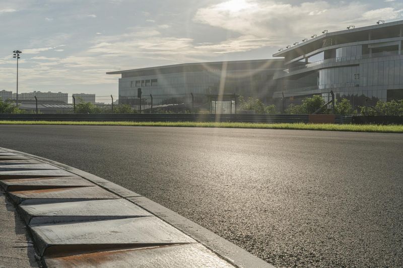 Suzhou Modern Architecture on Urban Race Track HDRi Maps and Backplates