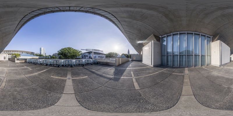 Tokyo Urban Landscape: Clear Sky and Open Spaces HDRi Maps and Backplates
