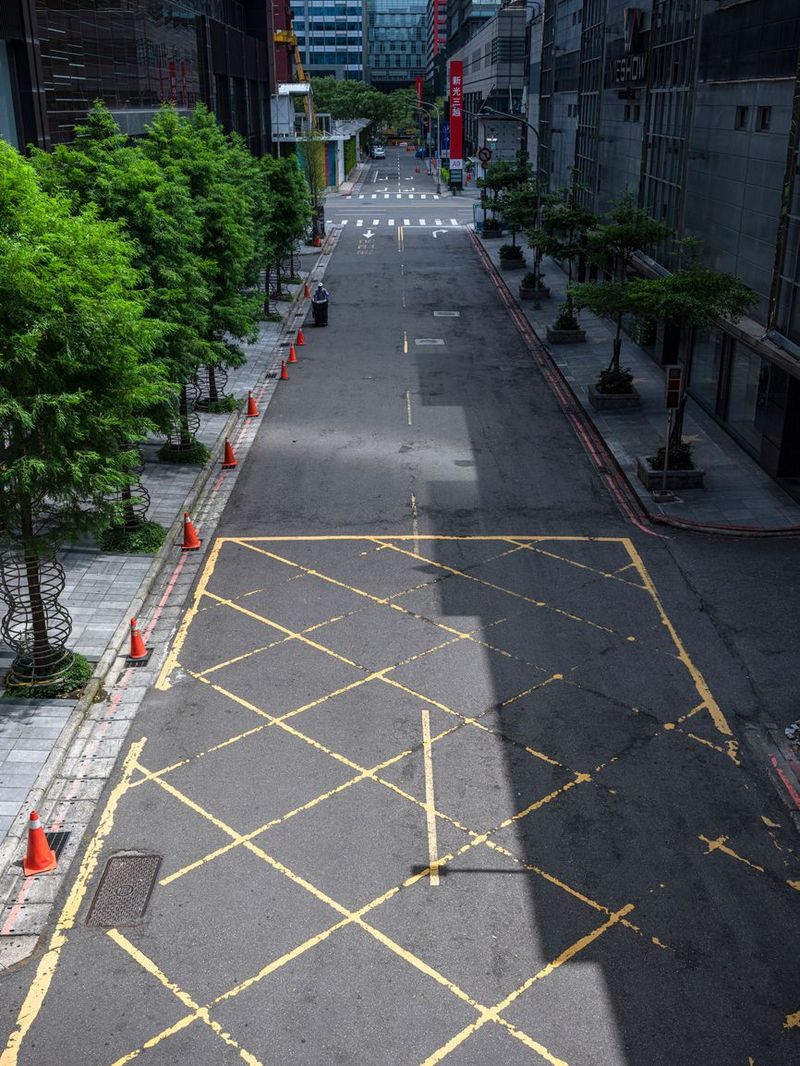 Top-Down View of Taipei City on a Clear Day HDRi Maps and Backplates