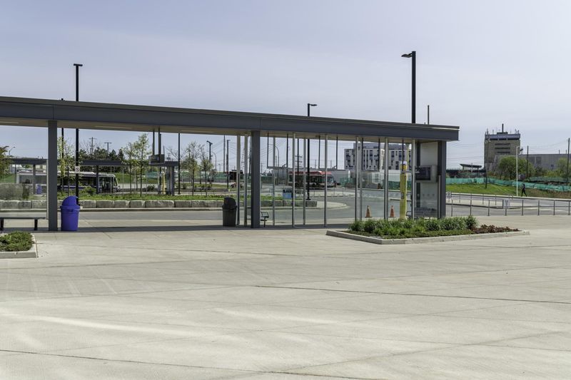 Toronto City Parking Lot with Low Rise Buildings HDRi Maps and Backplates