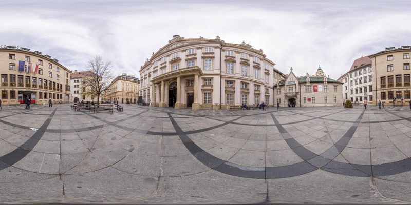 Town Square Panorama: A Glimpse of Classic Architecture HDRi Maps and ...