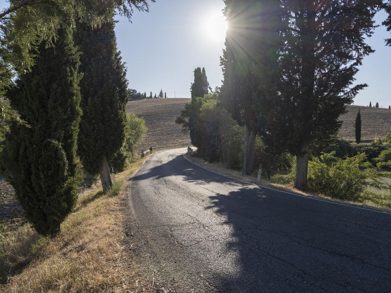 Tuscany Italy Scenic Road Countryside HDRi Maps and Backplates