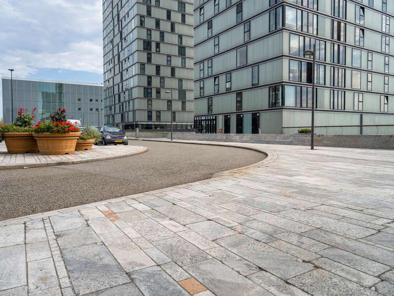 Urban Architecture Next to Residential Area on City Road HDRi Maps and ...