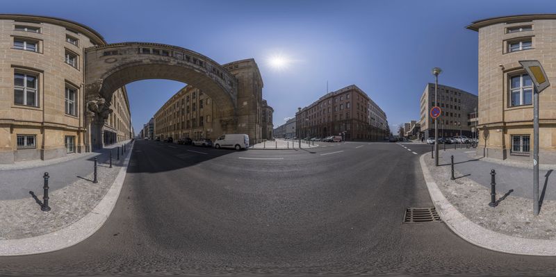 Urban Berlin, Germany: A City Day HDRi Maps and Backplates