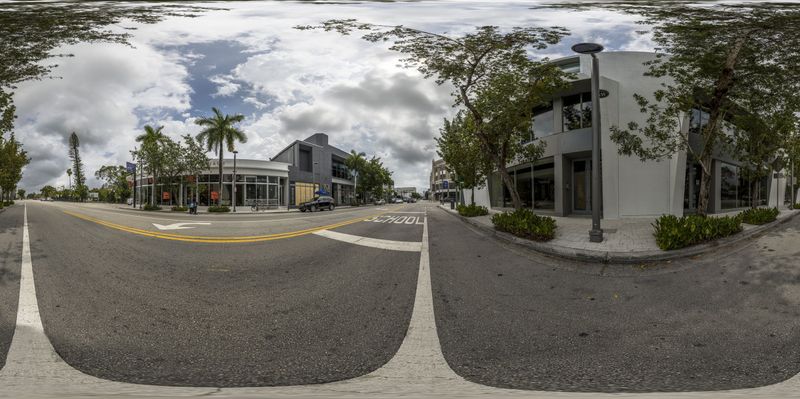 Urban Design in Miami: Daytime Shopping and City Vibes HDRi Maps and ...