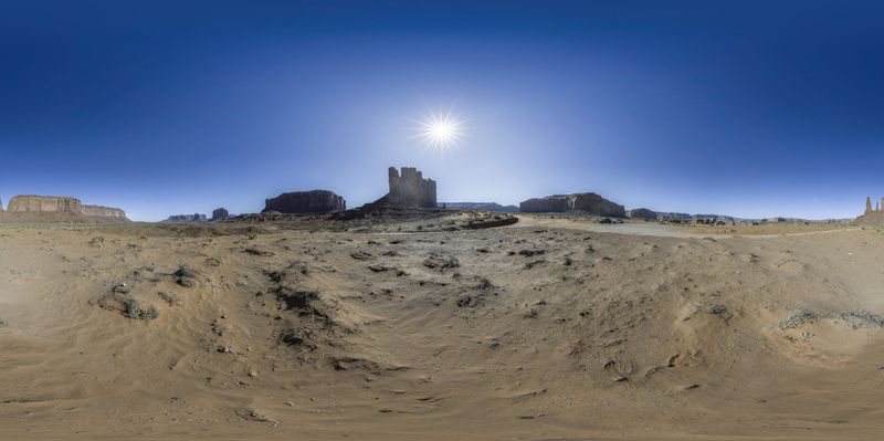 USA Landscape: Clear Skies of Utah HDRi Maps and Backplates