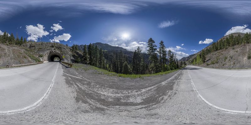USA Landscape: Winding Road with Majestic Mountains HDRi Maps and ...