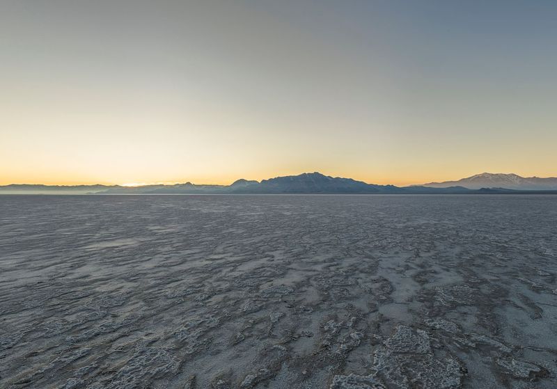USA Nature: Salt Lake and Mountain under Clear Sky HDRi Maps and Backplates