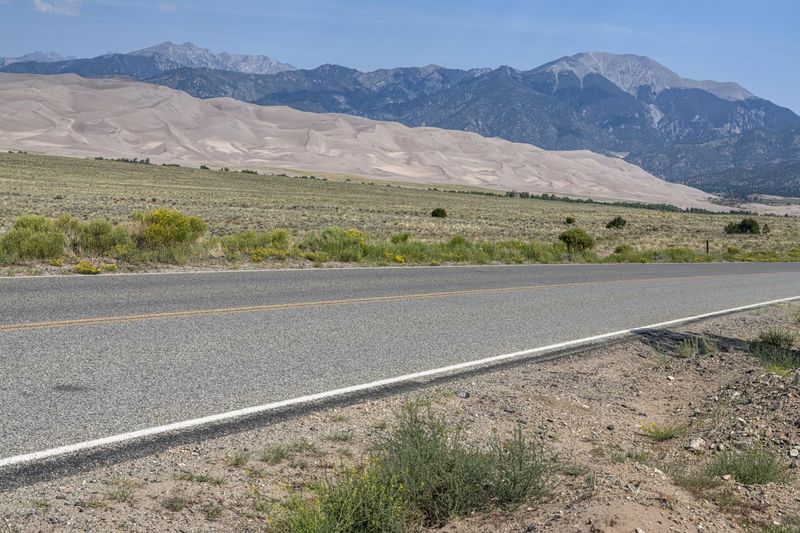 USA Road: A Highway through Mountain Landscape HDRi Maps and Backplates