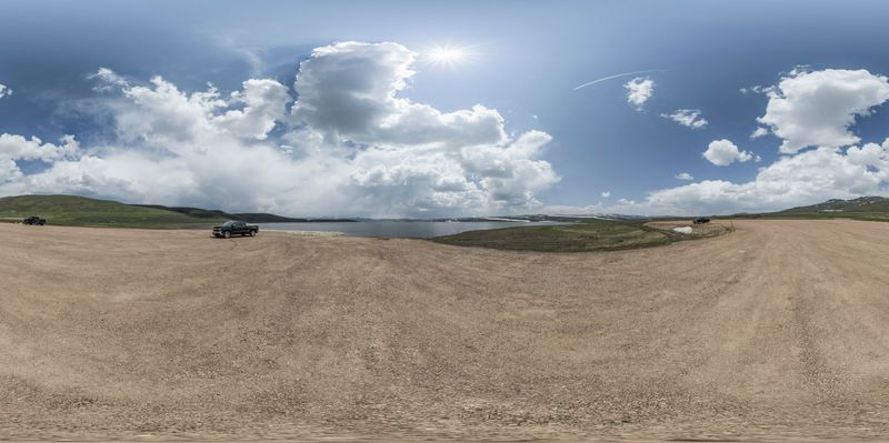 Utah Coastline Landscape: A Gloomy Day with a Grey Sky HDRi Maps and ...