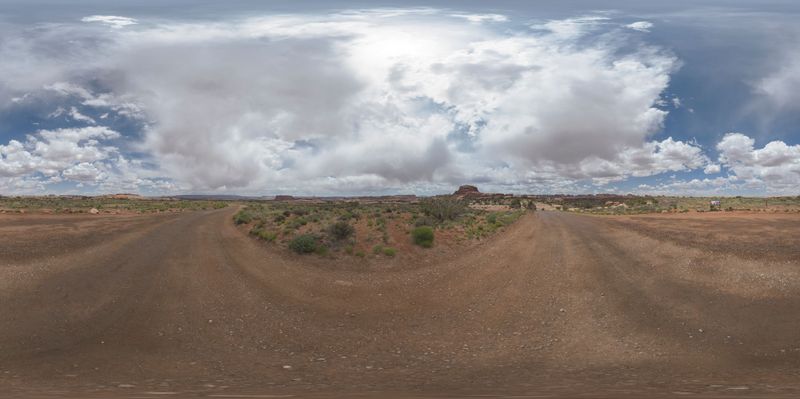 Utah Dawn Landscape: Sandy Streets in the Morning Light HDRi Maps and ...