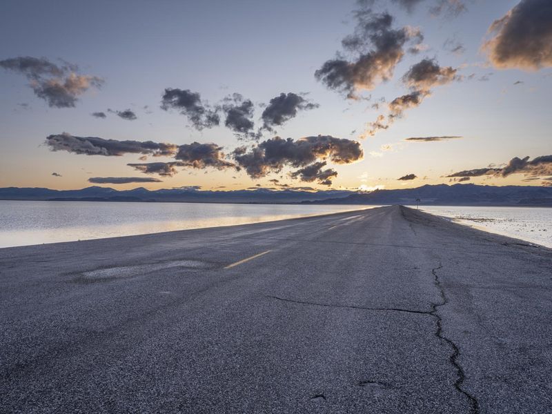 Utah at Dawn: The Asphalt Road Leading to the Mountains HDRi Maps and ...