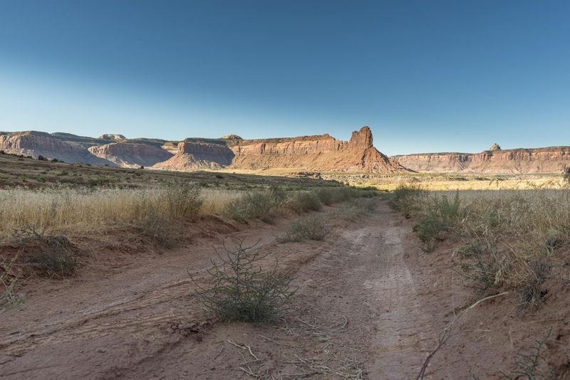 Utah Dawn: Road Through the Desert Sand Landscape HDRi Maps and Backplates